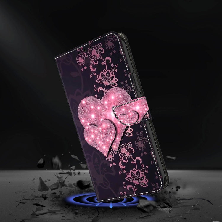 For Xiaomi Redmi Note 8 Crystal 3D Shockproof Protective Leather Phone Case(Lace Love) - Xiaomi Cases by buy2fix | Online Shopping UK | buy2fix
