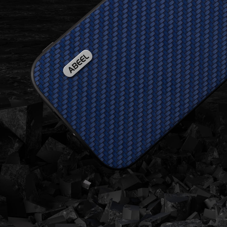 For iPhone 14 Pro Max ABEEL Carbon Fiber Texture Protective Phone Case(Dark Blue) - iPhone 14 Pro Max Cases by buy2fix | Online Shopping UK | buy2fix
