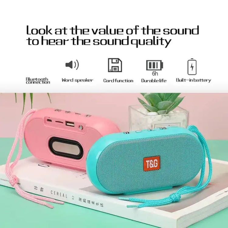 T&G TG179 Outdoor Multifunctional Wireless Bluetooth Speaker Support USB / TF / FM(Sky Blue) - Mini Speaker by T&G | Online Shopping UK | buy2fix