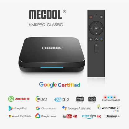 MECOOL KM9 Pro 4K Ultra HD Smart Android 10.0 Amlogic S905X2 TV Box with Remote Controller, 2GB+16GB, Support WiFi /HDMI/TF Card/USBx2, - Consumer Electronics by MECOOL | Online Shopping UK | buy2fix