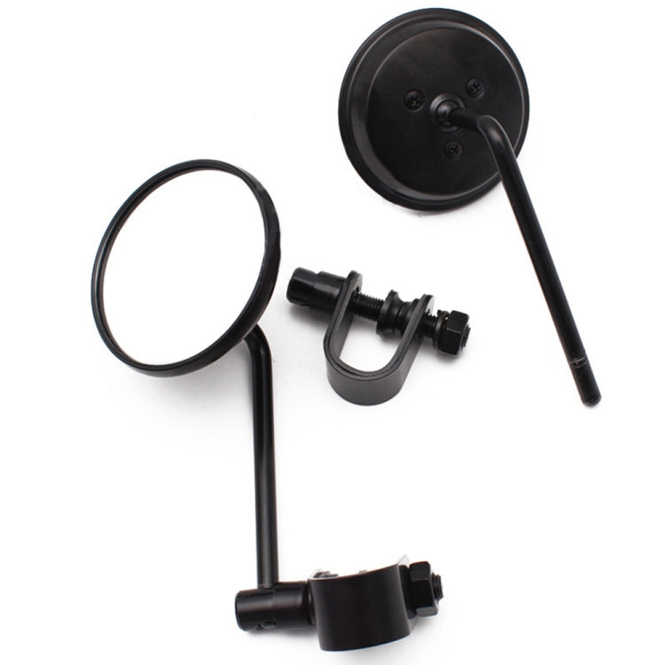 SF-127 Motorcycle Small Round Rearview Mirror Reversing Mirror(Black) - Side Mirrors by buy2fix | Online Shopping UK | buy2fix