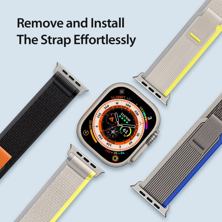 For Apple Watch Ultra 49mm DUX DUCIS YJ Series Nylon Watch Band(Blue) - Watch Bands by DUX DUCIS | Online Shopping UK | buy2fix