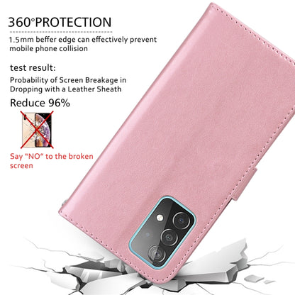 For Samsung Galaxy S23+ 5G Rose Embossed Flip PU Leather Phone Case(Rose Gold) - Galaxy S23+ 5G Cases by buy2fix | Online Shopping UK | buy2fix