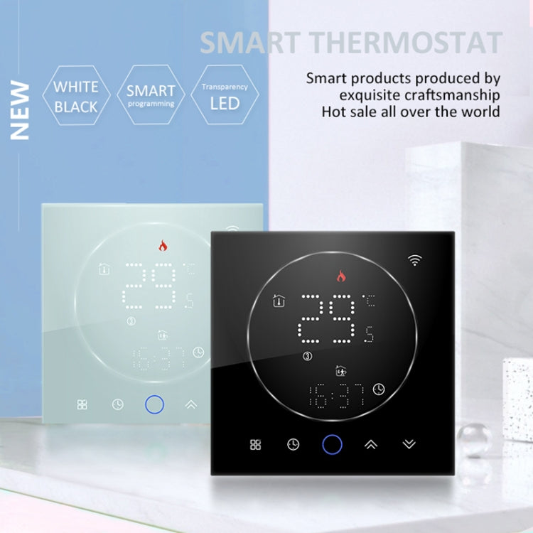 BHT-008GCL 95-240V AC 5A Smart Home Boiler Heating LED Thermostat Without WiFi(Black) - Thermostat & Thermometer by buy2fix | Online Shopping UK | buy2fix