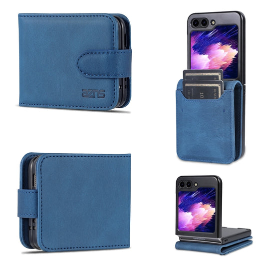 For Samsung Galaxy Z Flip5 AZNS Dream II Skin Feel PU+TPU Horizontal Flip PU Phone Case(Blue) - Galaxy Z Flip5 Cases by AZNS | Online Shopping UK | buy2fix