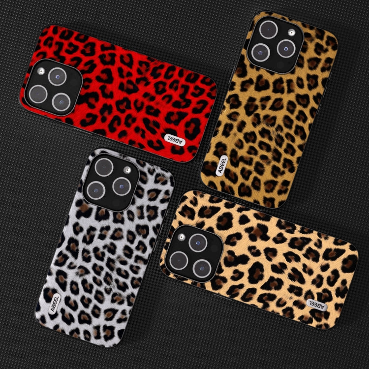 For iPhone 15 Pro ABEEL Black Edge Leopard Phone Case(Leopard Print) - iPhone 15 Pro Cases by buy2fix | Online Shopping UK | buy2fix