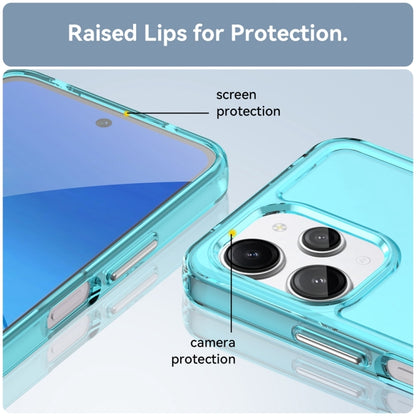 For Xiaomi Redmi 12 Candy Series TPU Phone Case(Transparent Blue) - Xiaomi Cases by buy2fix | Online Shopping UK | buy2fix