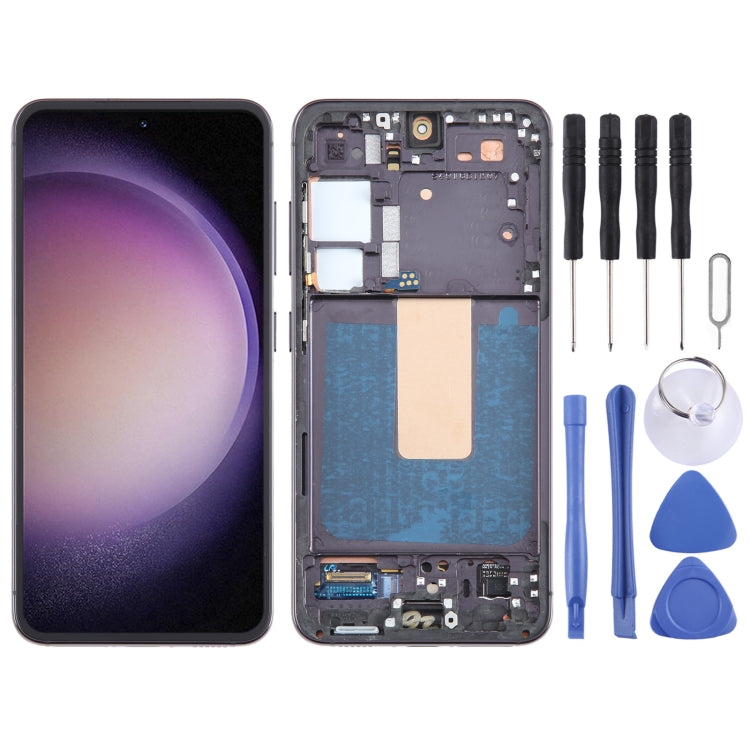 For Samsung Galaxy S23 SM-S911B Original LCD Screen Digitizer Full Assembly with Frame - LCD Screen by buy2fix | Online Shopping UK | buy2fix