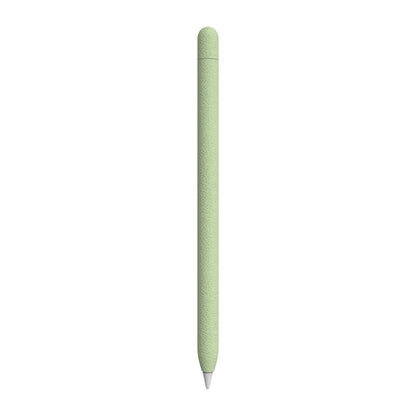 For Apple Pencil 1 LOVE MEI Frosted Leather Texture Silicone Protective Pen Case(Green) - Pencil Accessories by LOVE MEI | Online Shopping UK | buy2fix