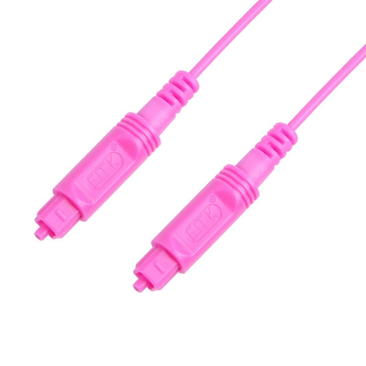 2m EMK OD2.2mm Digital Audio Optical Fiber Cable Plastic Speaker Balance Cable(Pink) - Audio Optical Cables by EMK | Online Shopping UK | buy2fix