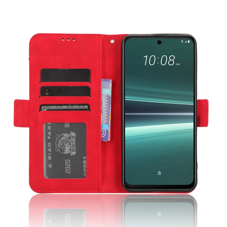 For HTC U23 / U23 Pro Skin Feel Calf Texture Card Slots Leather Phone Case(Red) - HTC by buy2fix | Online Shopping UK | buy2fix