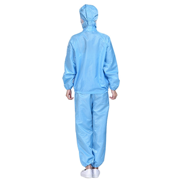 Striped Anti-static Split Hood Dust-proof Work Suit, Size:L(Blue) - Protective Clothing by buy2fix | Online Shopping UK | buy2fix