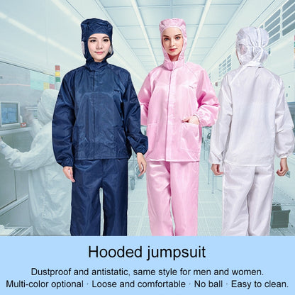 Striped Anti-static Split Hood Dust-proof Work Suit, Size:XXXXXL(Blue) - Protective Clothing by buy2fix | Online Shopping UK | buy2fix