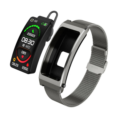 K13S 1.14 inch TFT Screen Milanese Metal Strap Smart Call Bracelet Supports Sleep Management / Blood Oxygen Monitoring(Tarnish) - Smart Wristbands by buy2fix | Online Shopping UK | buy2fix