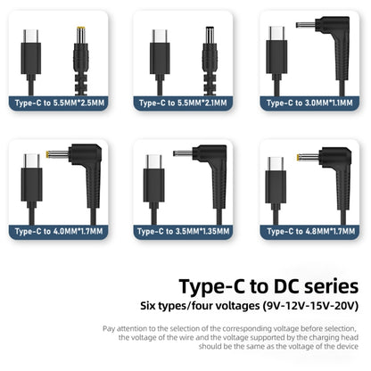 12V 3.5 x 1.35mm DC Power to Type-C Adapter Cable - Cable & Adapters by buy2fix | Online Shopping UK | buy2fix