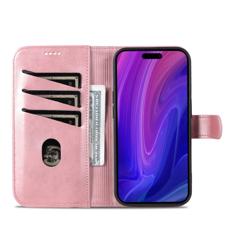 For iPhone 15 Pro Max AZNS Skin Feel Calf Texture Flip Leather Phone Case(Rose Gold) - iPhone 15 Pro Max Cases by AZNS | Online Shopping UK | buy2fix