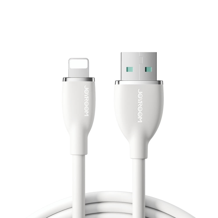 JOYROOM SA29-AL3 3A USB to 8 Pin Liquid Silicone Fast Charging Data Cable, Length: 2m(White) - Normal Style Cable by JOYROOM | Online Shopping UK | buy2fix