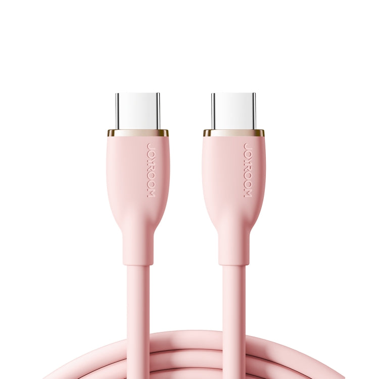 JOYROOM SA29-CC5 100W USB-C/Type-C to USB-C/Type-C Liquid Silicone Fast Charging Data Cable, Length: 1.2m(Pink) - USB-C & Type-C Cable by JOYROOM | Online Shopping UK | buy2fix