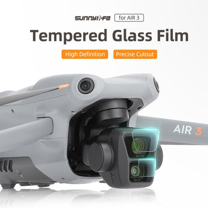 For DJI Air 3 Sunnylife Lens Protector Tempered Glass Combo Protective Films, Quantity:2 Sets - Other by Sunnylife | Online Shopping UK | buy2fix