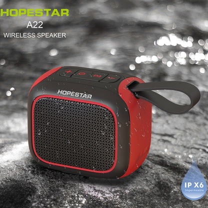 HOPESTAR A22 IPX6 Waterproof Portable Bluetooth Speaker Outdoor Subwoofer(Red Yellow) - Mini Speaker by HOPESTAR | Online Shopping UK | buy2fix