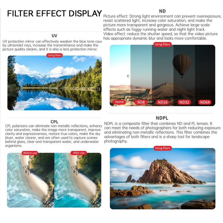 For DJI Air 3 JSR KB Series Drone Lens Filter, Filter:ND1000 - Mavic Lens Filter by JSR | Online Shopping UK | buy2fix