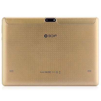 BDF K107 3G Phone Call Tablet PC 10.1 inch, 4GB+64GB, Android 10 MT8321 Quad Core, Support Dual SIM, EU Plug(Gold) - BDF by BDF | Online Shopping UK | buy2fix