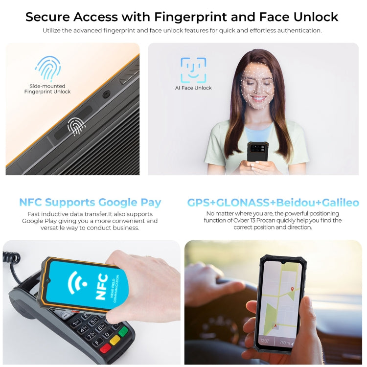 HOTWAV CYBER 13 Pro, 12GB+256GB, IP68/IP69K Rugged Phone, 10800mAh, 6.6 inch Android 13 UNISOC T619 Octa Core, Network: 4G, NFC, OTG(All Black) - Other by HOTWAV | Online Shopping UK | buy2fix