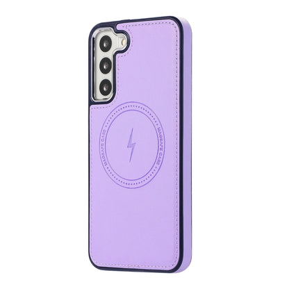 For Samsung Galaxy S23 5G Side Leather Magsafe Phone Case(Light Purple) - Galaxy S23 5G Cases by buy2fix | Online Shopping UK | buy2fix