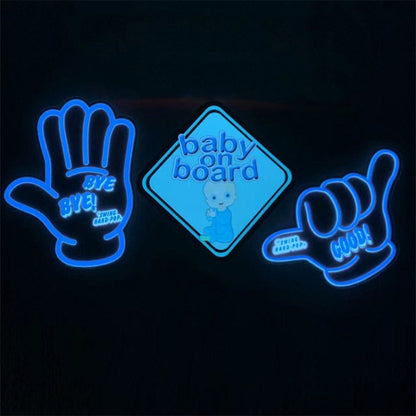 EL Luminous Car Stickers Cold Light Car Stickers Car Luminous Pattern Decoration(Porn Hub Casting Car) - Decorative Sticker by buy2fix | Online Shopping UK | buy2fix