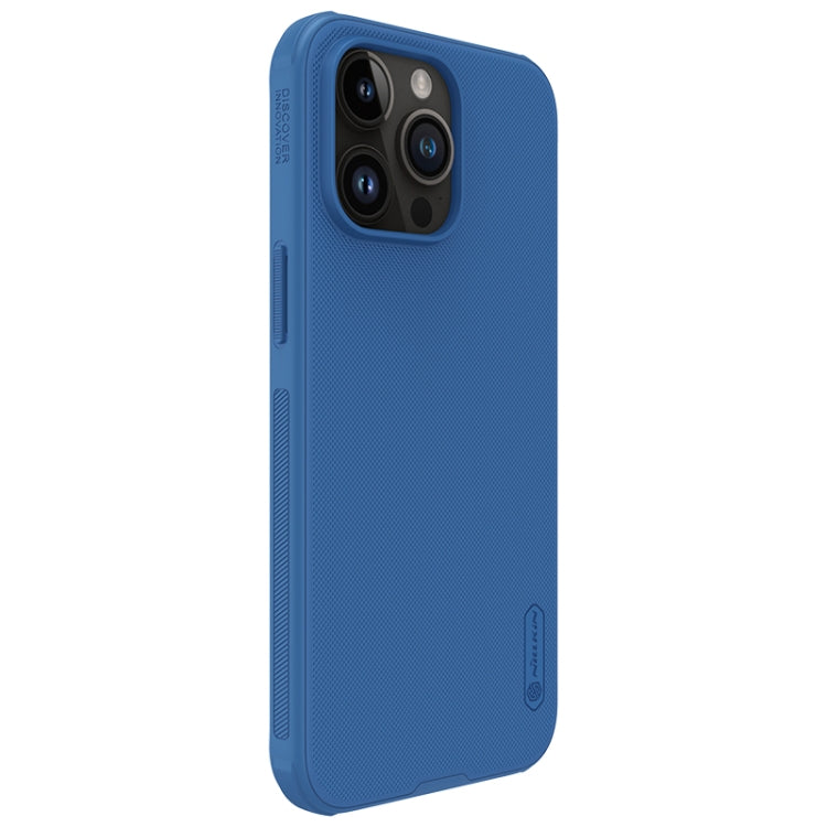For iPhone 15 Pro Max NILLKIN Frosted Shield Pro PC + TPU Phone Case(Blue) - iPhone 15 Pro Max Cases by NILLKIN | Online Shopping UK | buy2fix