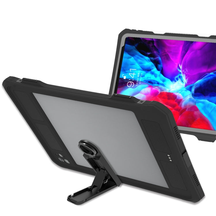 For iPad Pro 11 inch (2020) RedPepper Shockproof Waterproof PC + TPU Protective Tablet Case with Lanyard & Pen Tray & Holder(Black) - iPad Pro 11 (2020) Cases by RedPepper | Online Shopping UK | buy2fix