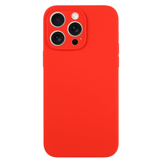 For iPhone 15 Pro Max Pure Color Liquid Silicone Fine Pore Phone Case(Red) - iPhone 15 Pro Max Cases by buy2fix | Online Shopping UK | buy2fix