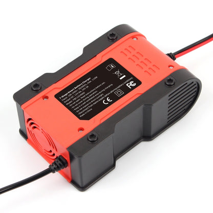 FOXSUR 12V-24V Car Motorcycle Repair Battery Charger AGM Charger Color:Red(UK Plug) - In Car by FOXSUR | Online Shopping UK | buy2fix