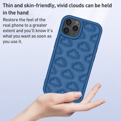 For iPhone 15 Pro Max 3D Cloud Pattern TPU Phone Case(Black) - iPhone 15 Pro Max Cases by buy2fix | Online Shopping UK | buy2fix