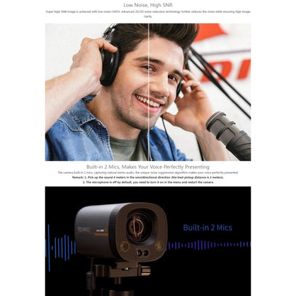FEELWORLD HV10X Professional Streaming Camera Full HD 1080P 60fps USB 3.0 HDMI(AU Plug) - HD Camera by FEELWORLD | Online Shopping UK | buy2fix