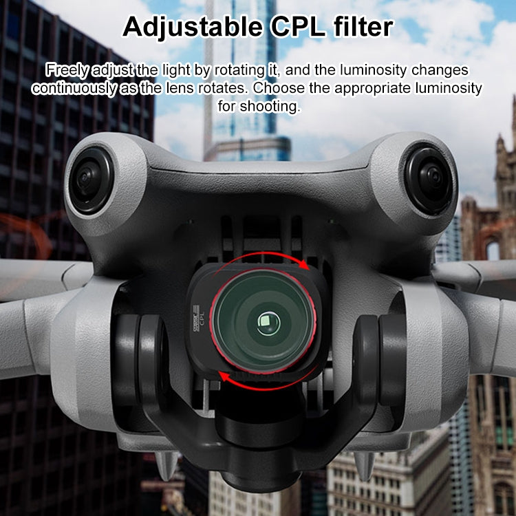 For DJI Mini 4 Pro STARTRC Drone Lens Filter, Lens:Adjustable CPL - Mavic Lens Filter by STARTRC | Online Shopping UK | buy2fix