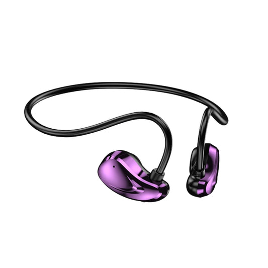 A60 Open Air Conduction Built-in Microphone Wireless Bluetooth Neckband Earphone(Purple) - Sport Earphone by buy2fix | Online Shopping UK | buy2fix