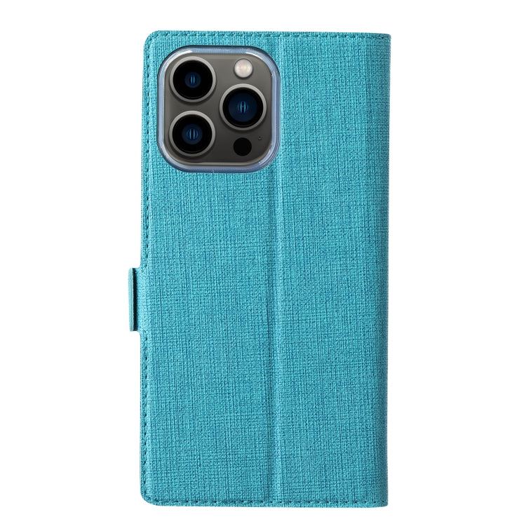 For iPhone 15 Pro Max ViLi K Series Dual-side Buckle Magsafe Leather Phone Case(Blue) - iPhone 15 Pro Max Cases by ViLi | Online Shopping UK | buy2fix