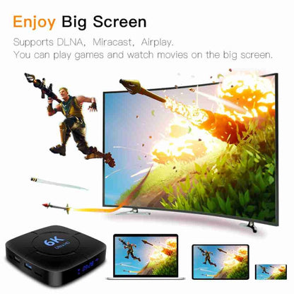 6K Ultra HD Android 12.0 Smart TV Box with Remote Control, 2GB+16GB, Allwinner H616 1.5GHZ Quad-Core(EU Plug) - Others by buy2fix | Online Shopping UK | buy2fix