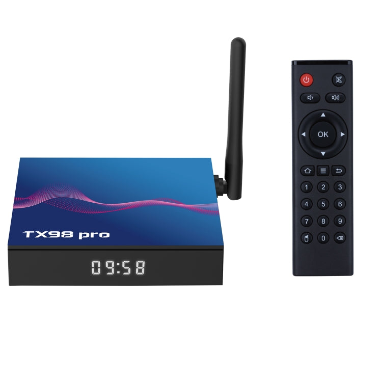 TX98 Pro 4K Ultra HD Android 12.0 Smart TV Box with Remote Control, 4GB+64GB, Allwinner H618 Quad-Core(UK Plug) - Others by buy2fix | Online Shopping UK | buy2fix