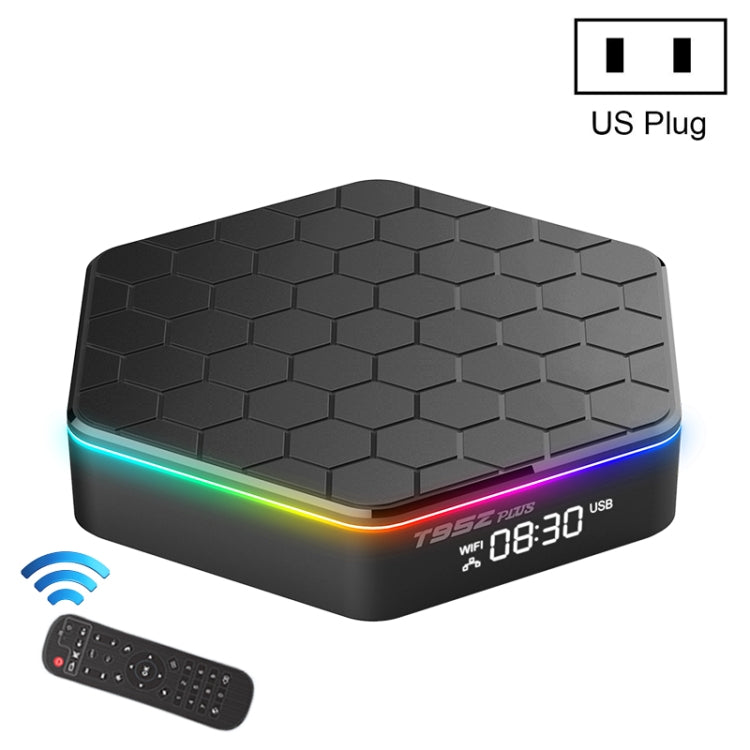 T95Z Plus 8K WiFi6 Android 12.0 Smart TV Box with Remote Control, 4GB+64GB, Allwinner H618 Quad-Core(US Plug) - Others by buy2fix | Online Shopping UK | buy2fix