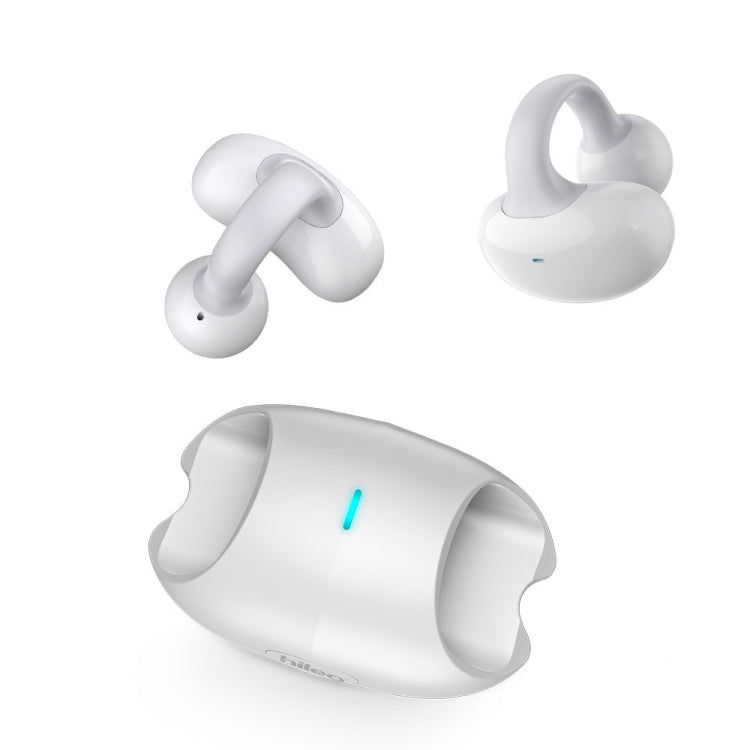 Hileo Hi80 TWS Wireless Bluetooth IPX5 Waterproof In-ear Sports Noise Reduction Earphone(White) - Sport Earphone by Hileo | Online Shopping UK | buy2fix