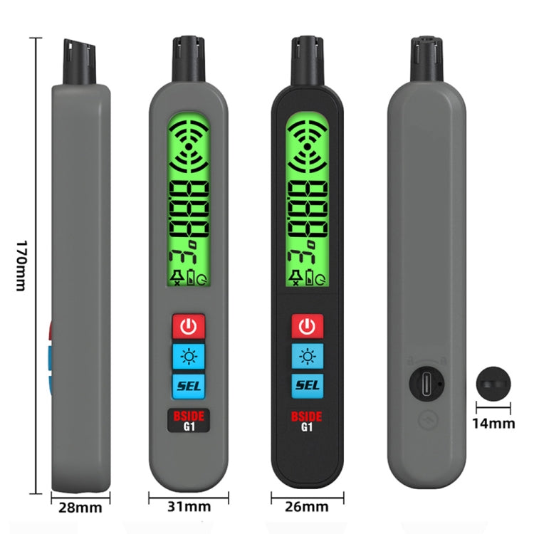 BSIDE G1 Portable Rechargeable Combustible Gas Detector - Gas Monitor by BSIDE | Online Shopping UK | buy2fix