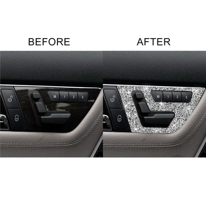 For Mercedes-Benz C-class W204 2007-2013 Car Seat Adjustment B Diamond Decorative Sticker, Left and Right Drive - Car Interior Mouldings by buy2fix | Online Shopping UK | buy2fix