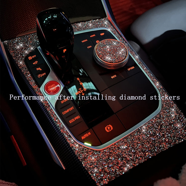 For Ford Mustang 2015-2020 Car Water Cup Holder Upper Diamond Decoration Sticker, Left and Right Drive - Car Interior Mouldings by buy2fix | Online Shopping UK | buy2fix