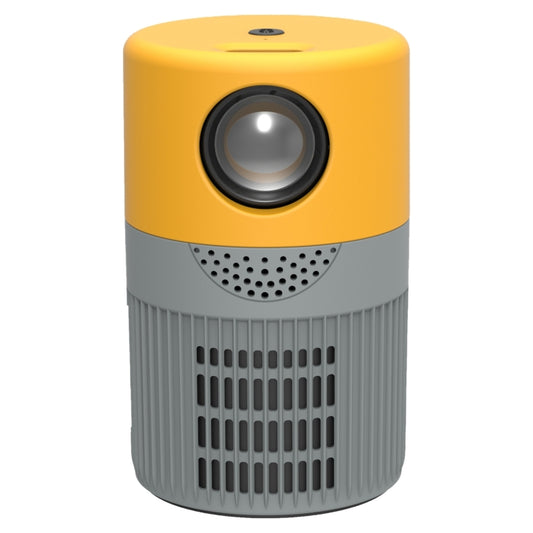 T400 3000 Lumens LED Mini Projector Support Wifi Screen Mirroring, Plug Type:EU Plug(Grey Yellow) - Mini Projector by buy2fix | Online Shopping UK | buy2fix