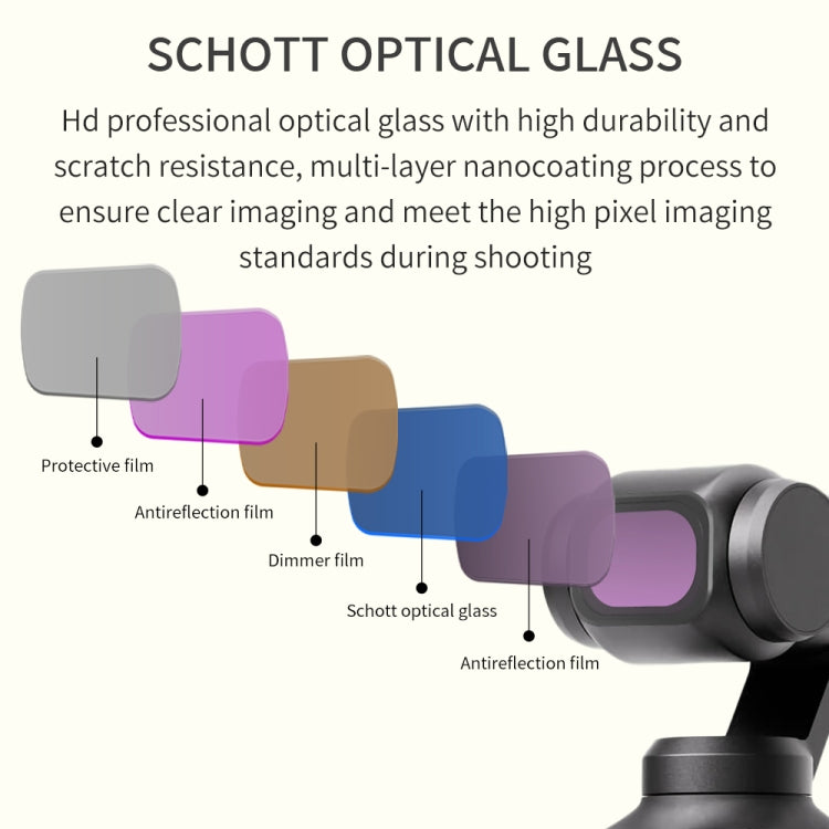 For DJI OSMO Pocket 3 JSR CB Series Camera Lens Filter, Filter:ND64 - Lens Accessories by JSR | Online Shopping UK | buy2fix