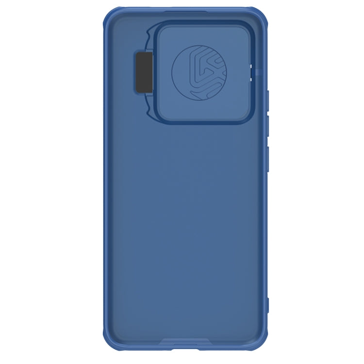 For Xiaomi 14 Pro NILLKIN Black Mirror Prop CD Texture Mirror Phone Case(Blue) - 14 Pro Cases by NILLKIN | Online Shopping UK | buy2fix