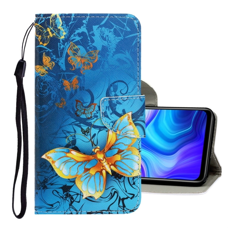 For Xiaomi Redmi 9A 3D Colored Drawing Horizontal Flip PU Leather Case with Holder & Card Slots & Wallet(Jade Butterfly) - Xiaomi Cases by buy2fix | Online Shopping UK | buy2fix