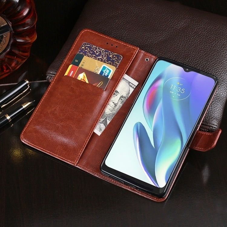 For Nothing Phone 2 idewei Crazy Horse Texture Leather Phone Case with Holder(Blue) - More Brand by idewei | Online Shopping UK | buy2fix